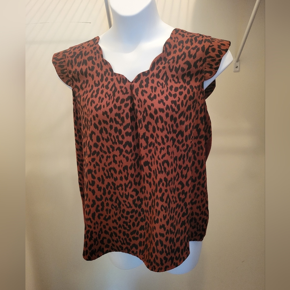Animal print blouse